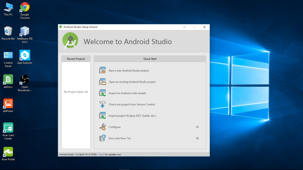 install android app in windows 10